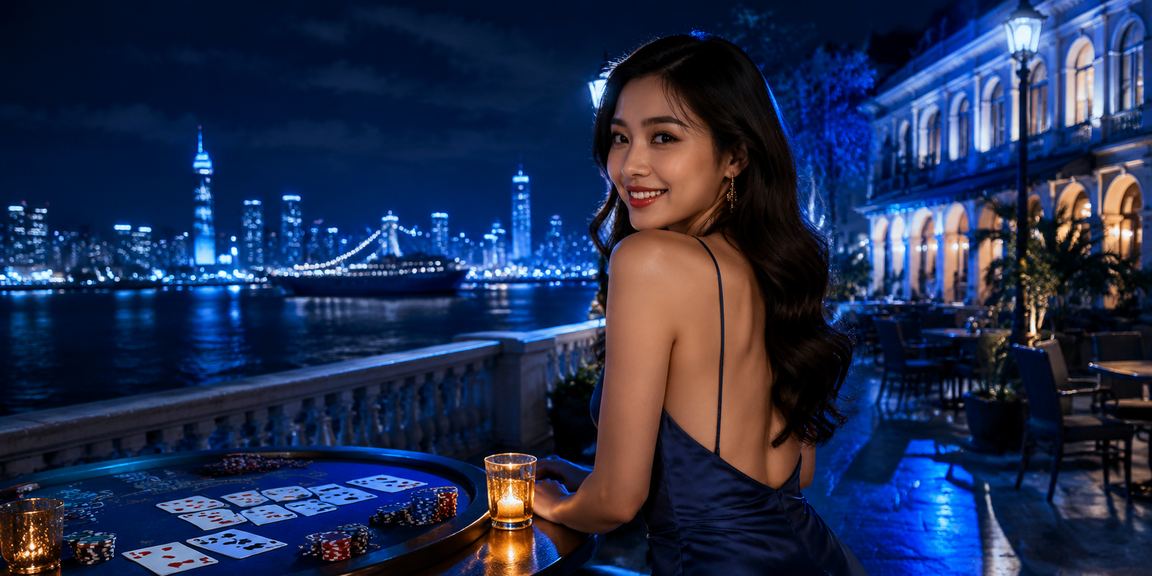 Trò chơi bài trên bãi biển với phong cảnh TP. Hồ Chí Minh về đêm sôi động