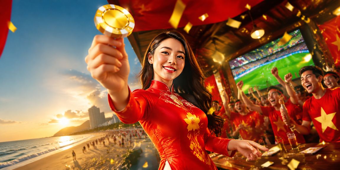 Người dùng tại Vũng Tàu đặt cược thể thao qua điện thoại di động trong trang phục áo dài